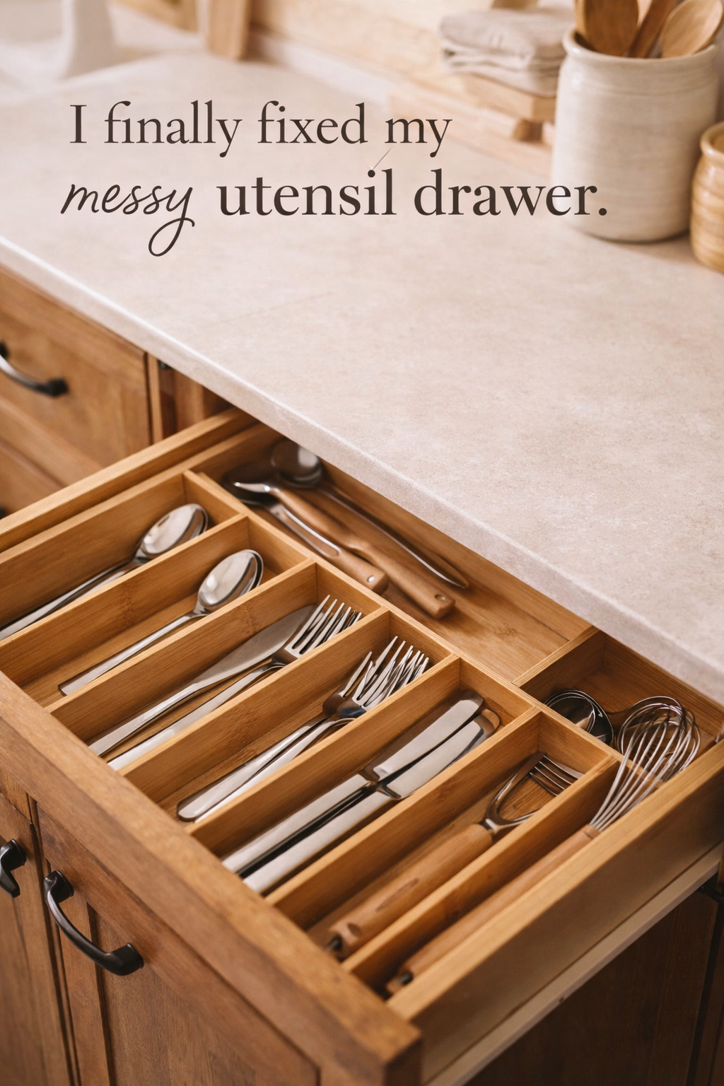 This $26 Drawer Organizer Finally Tamed My Silverware Chaos