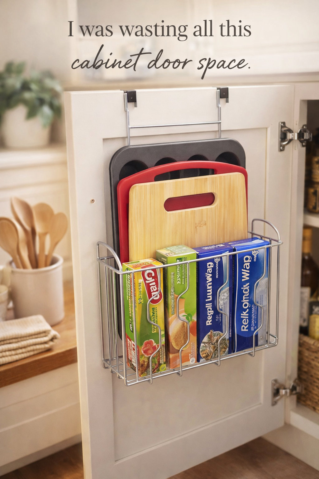 This $19 Door Organizer Finally Used My Wasted Cabinet Space