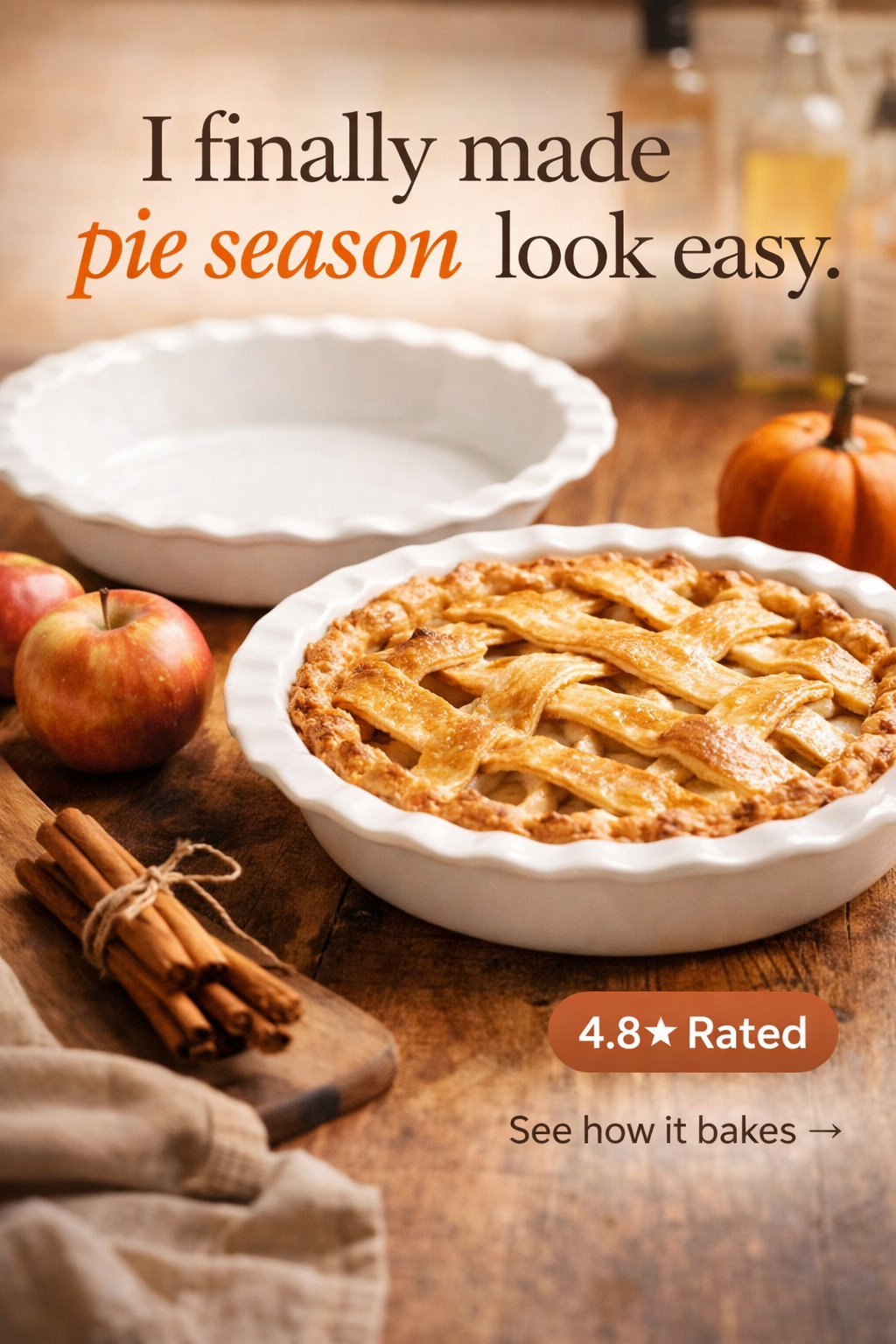 This $27 Pie Pan Set Made My Fall Baking Look Pro