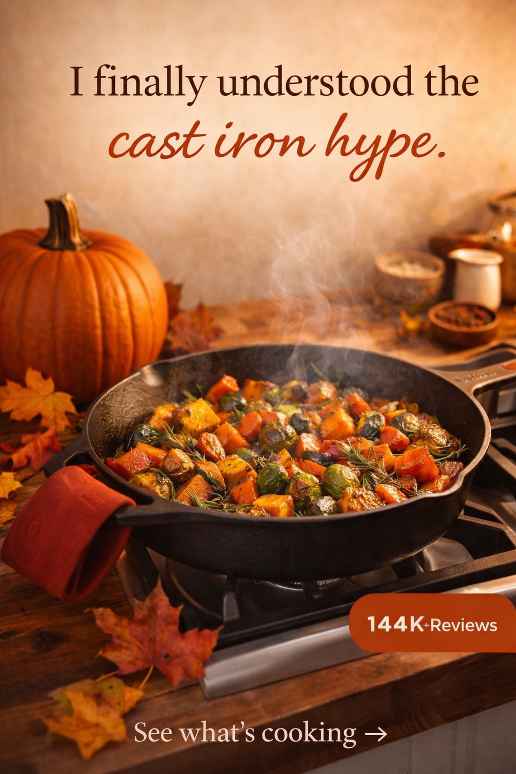 This $25 Cast Iron Skillet Fixed My Fall Cooking