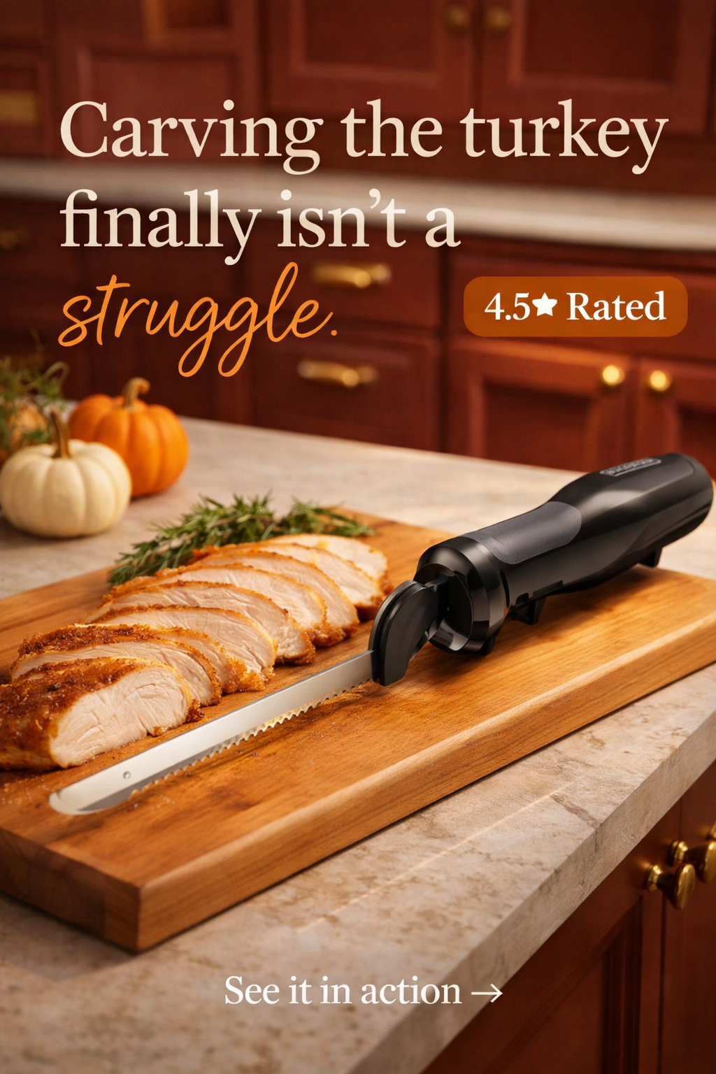 This $22 Electric Knife Fixed My Turkey Carving Panic
