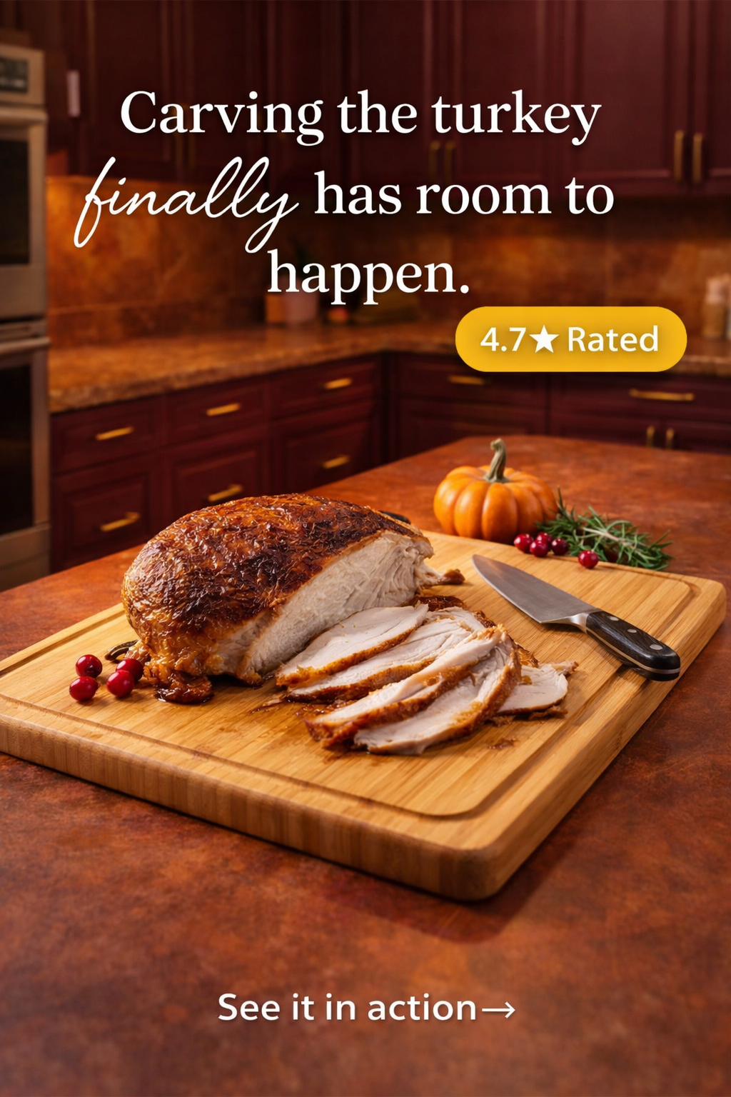 This $70 Cutting Board Finally Fit My Whole Turkey