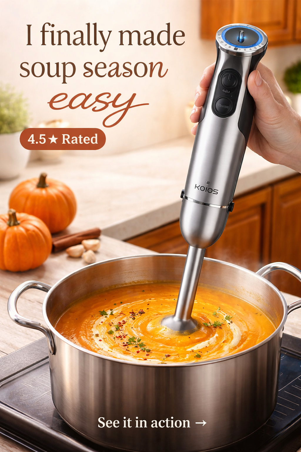 This Immersion Blender Made Fall Soup Season So Easy