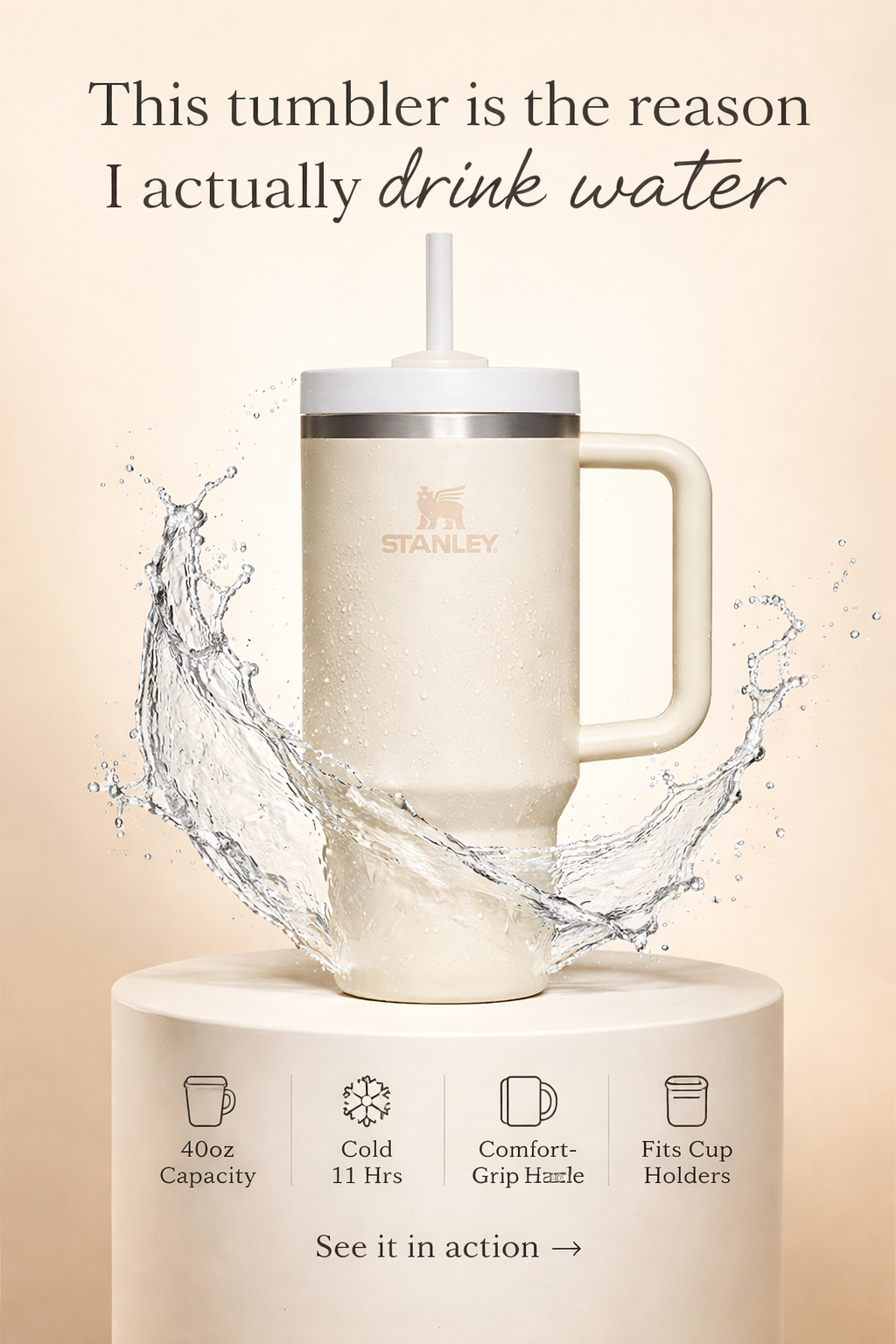 This $45 Stanley Tumbler Finally Got Me Drinking Water