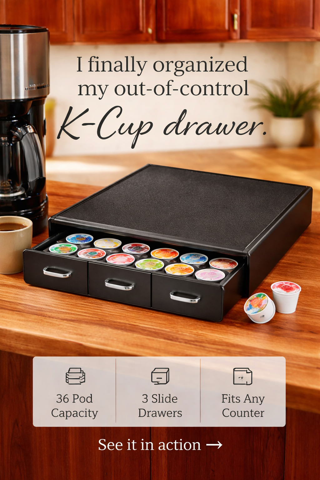 This $16 K-Cup Drawer Finally Cleared My Counter