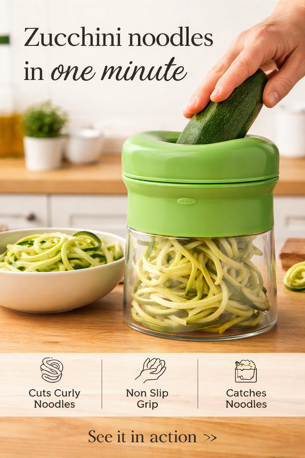 This $14 Spiralizer Makes Zucchini Noodles Fast
