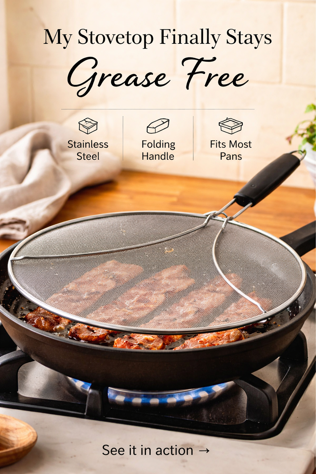 This $10 Splatter Screen Saved My Stovetop