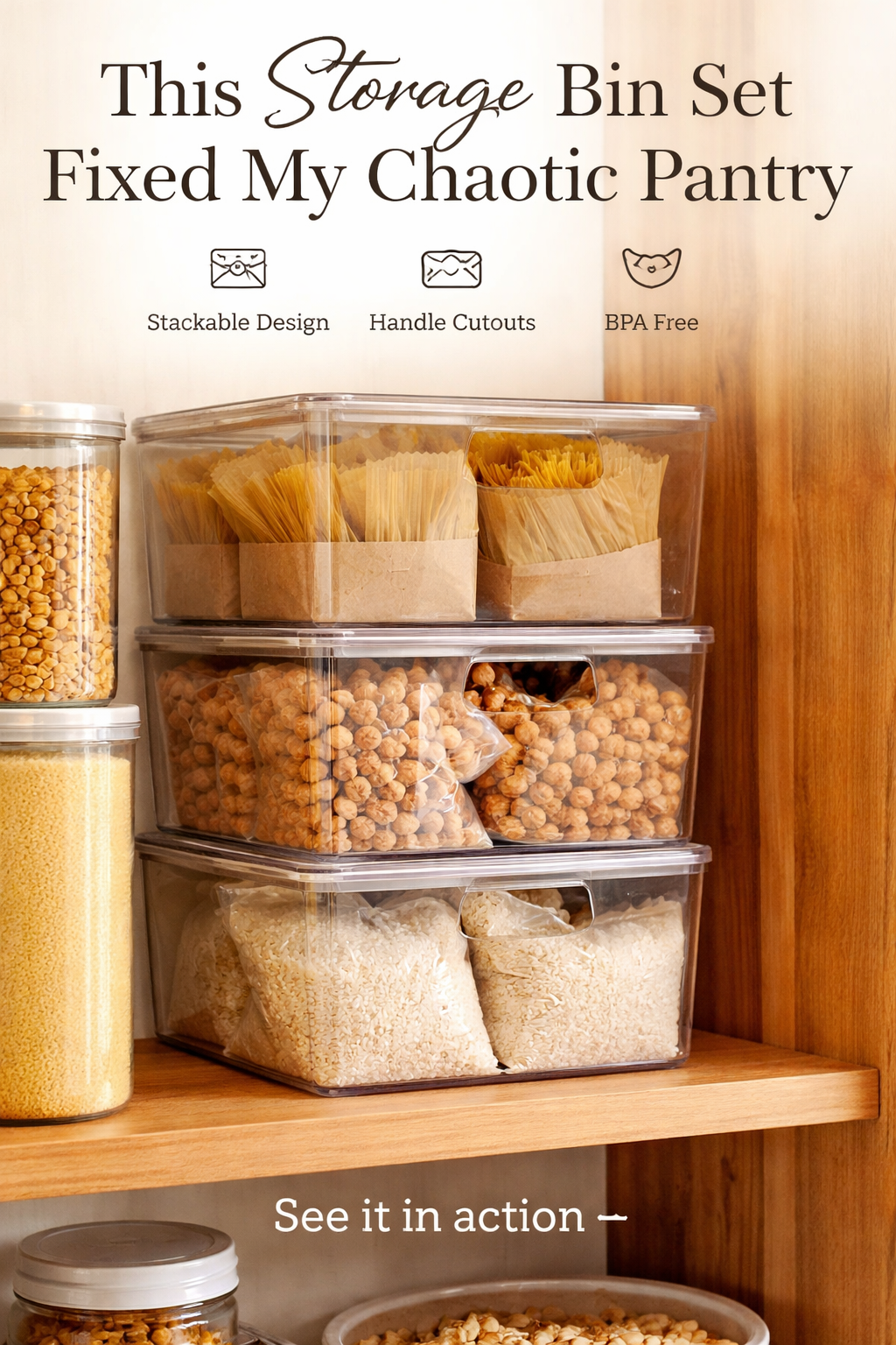 This $29 Storage Bin Set Fixed My Chaotic Pantry