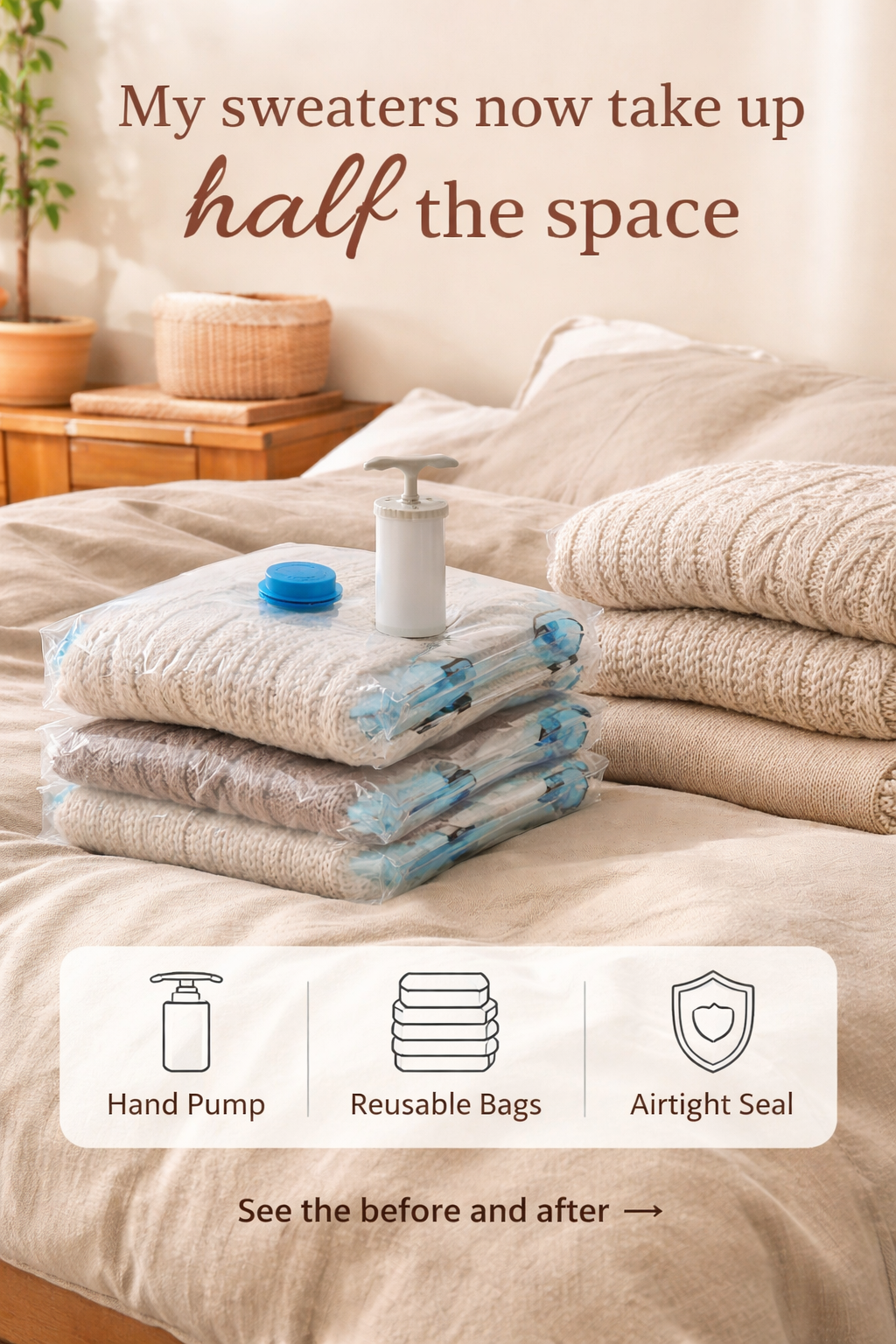 This $13 Vacuum Bag Set Halved My Closet Clutter