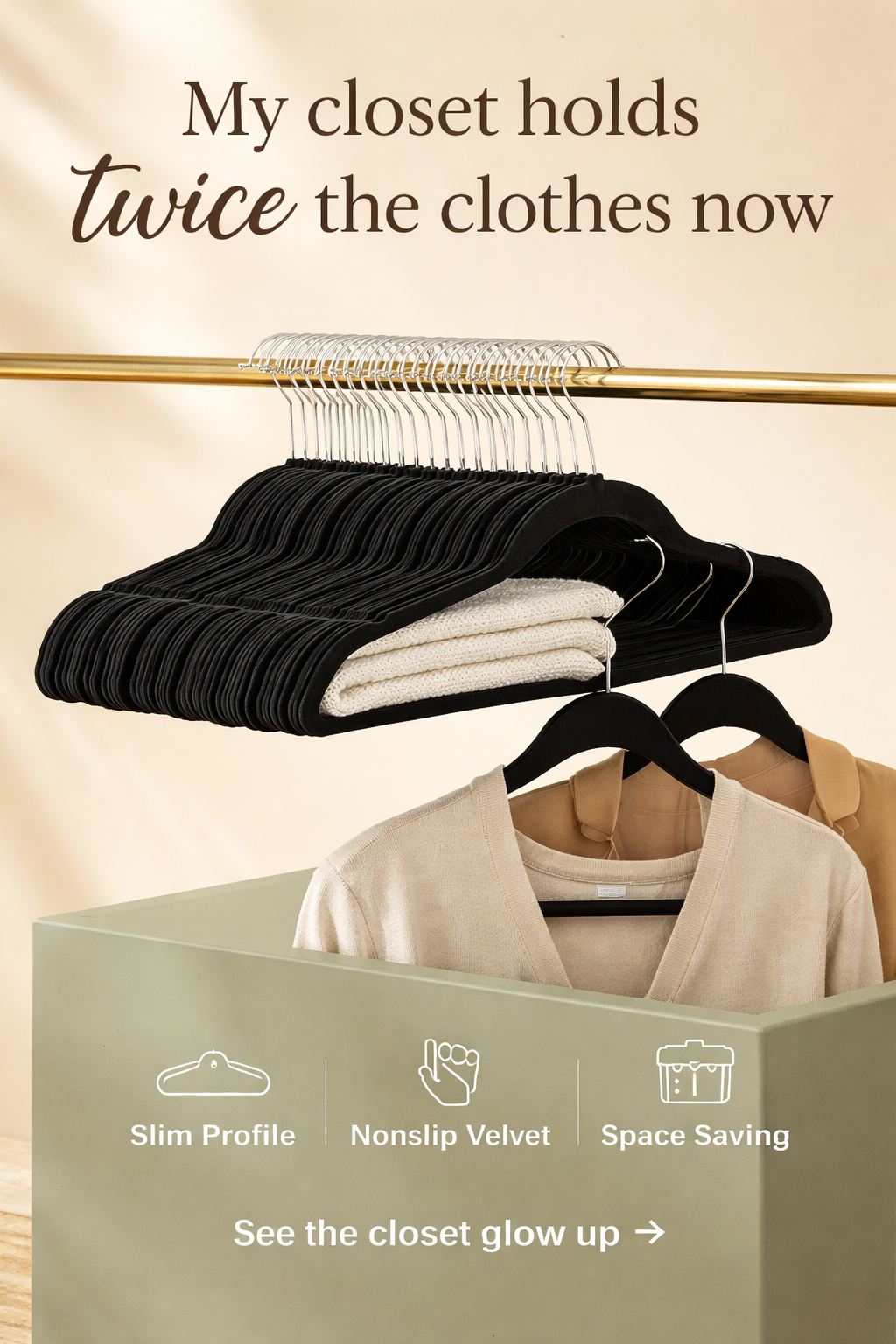 These $17 Velvet Hangers Doubled My Closet Space