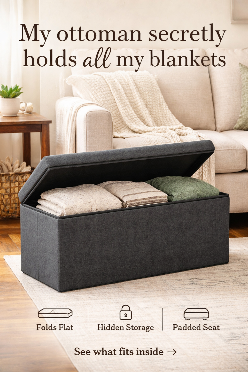This $30 Storage Ottoman Hides All My Blankets