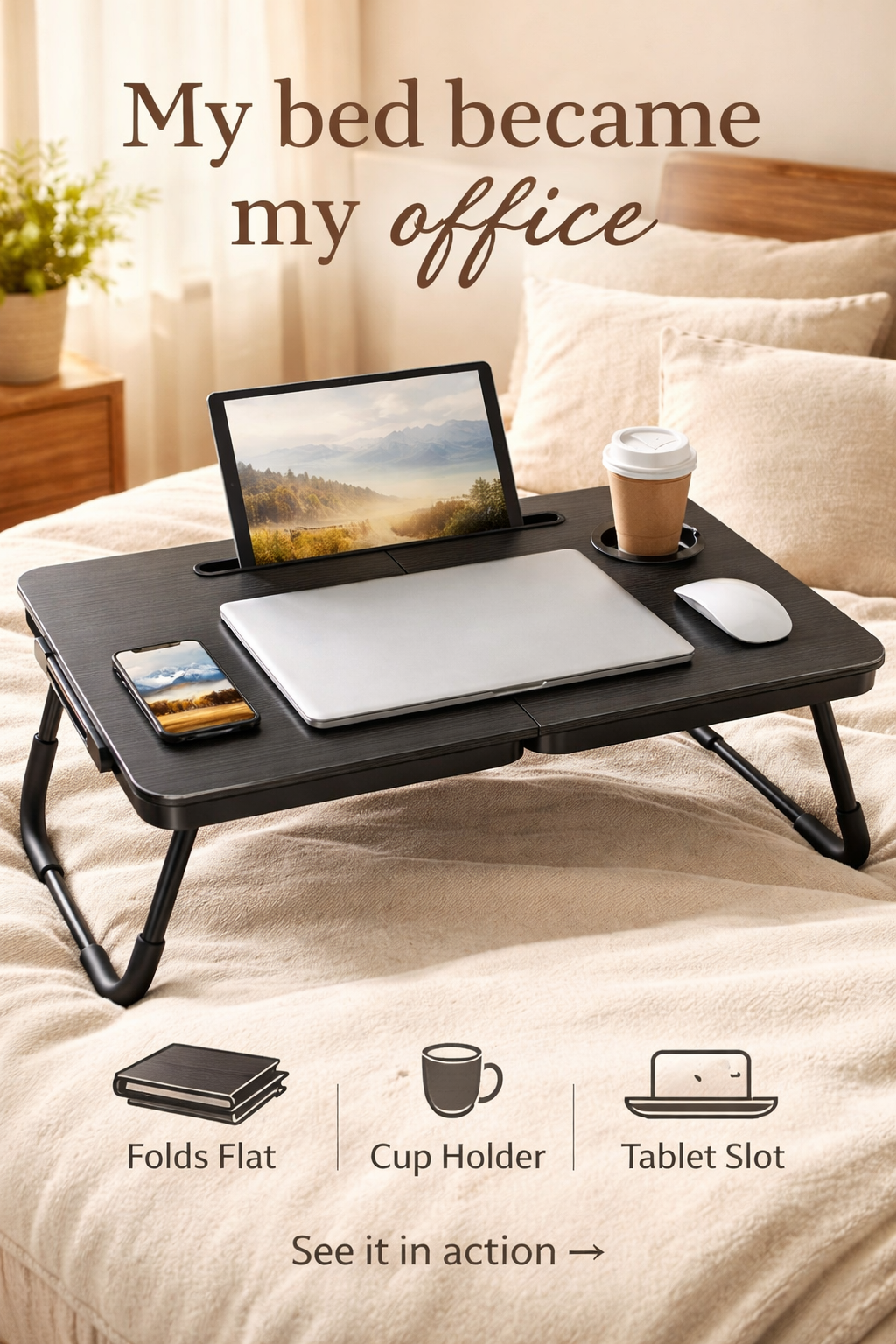 This $30 Lap Desk Turned My Bed Into My Office