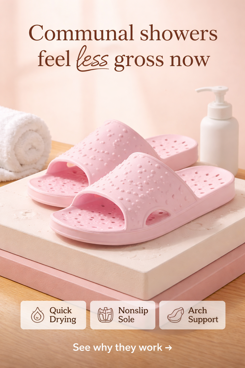 These $12 Shower Shoes Made Dorm Showers Bearable