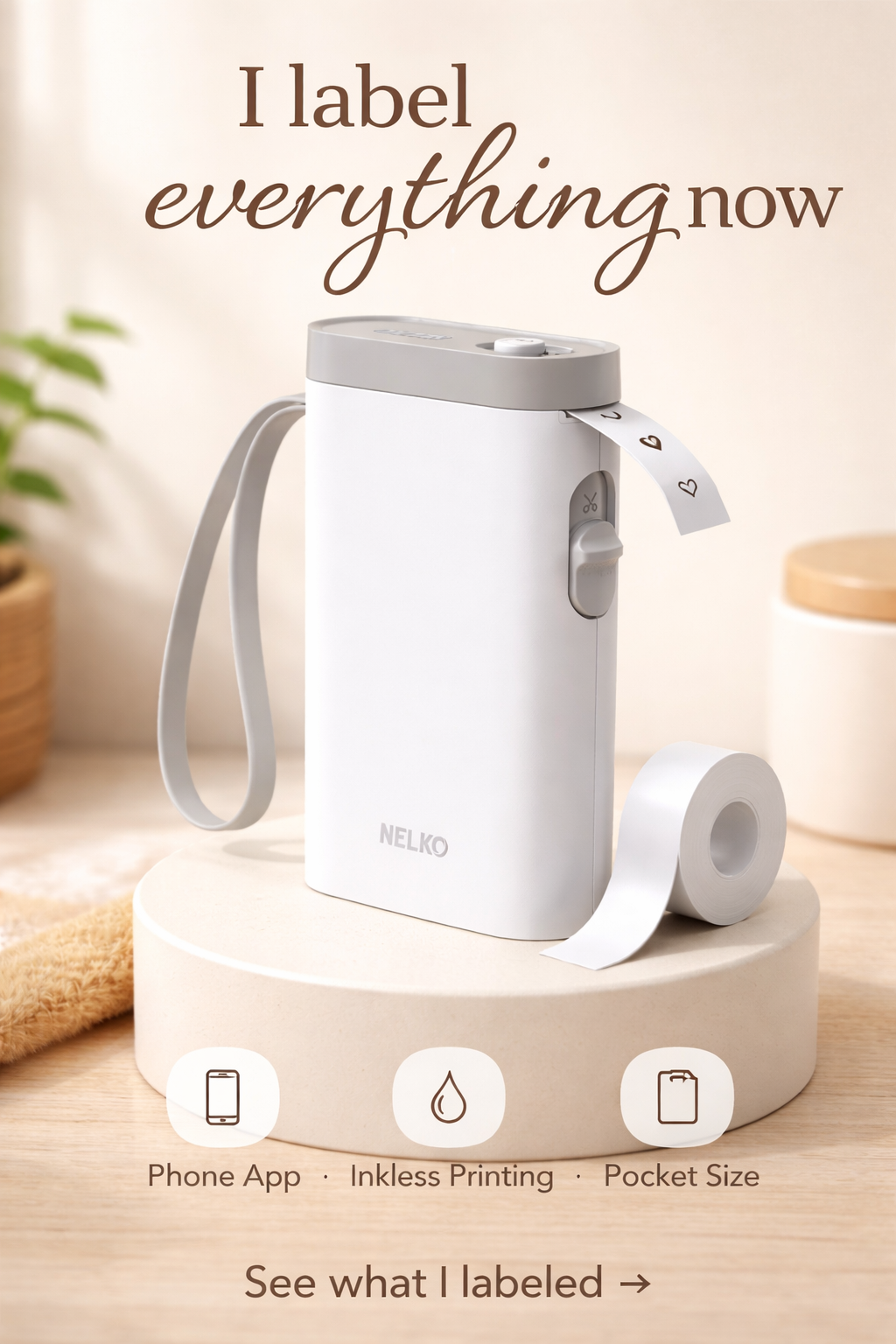 This $16 Label Maker Made My Whole Home Look Organized