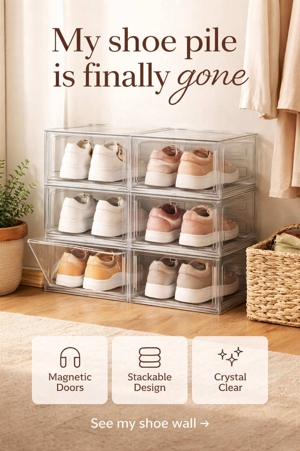 This $36 Clear Shoe Box Set Ended My Closet Shoe Pile