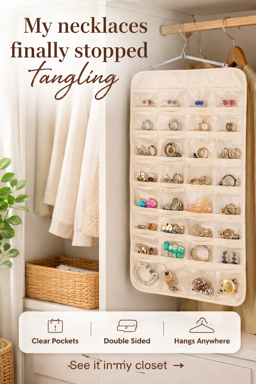 This $13 Jewelry Organizer Stopped My Necklace Tangles