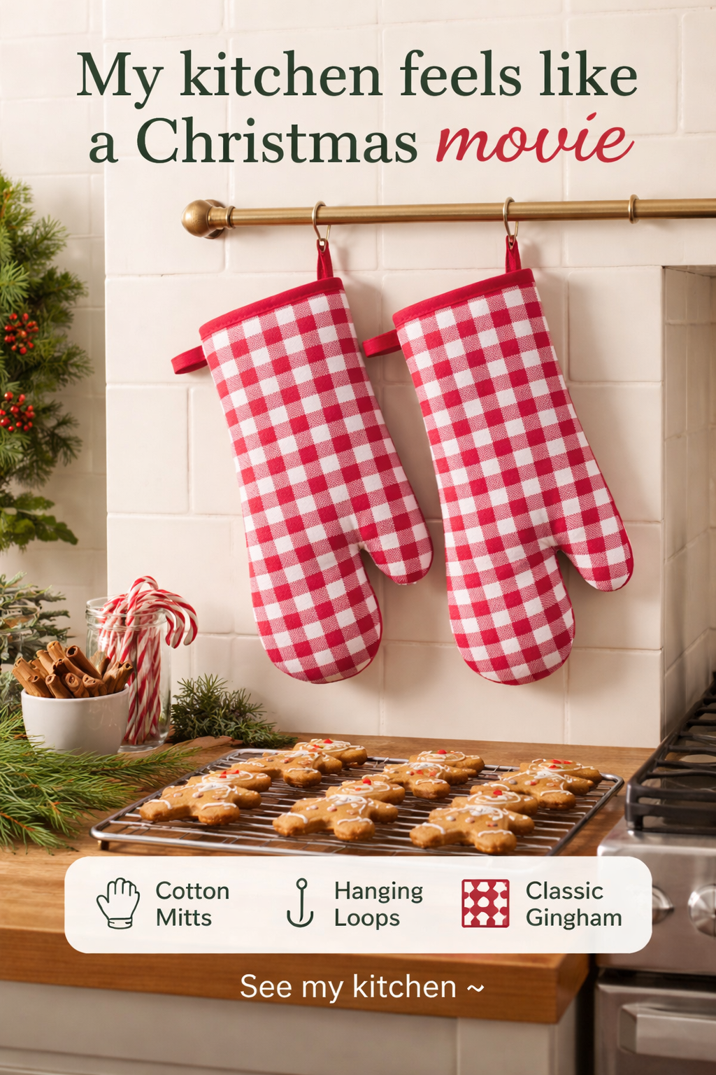 These $12 Oven Mitts Made My Kitchen Feel Like Christmas