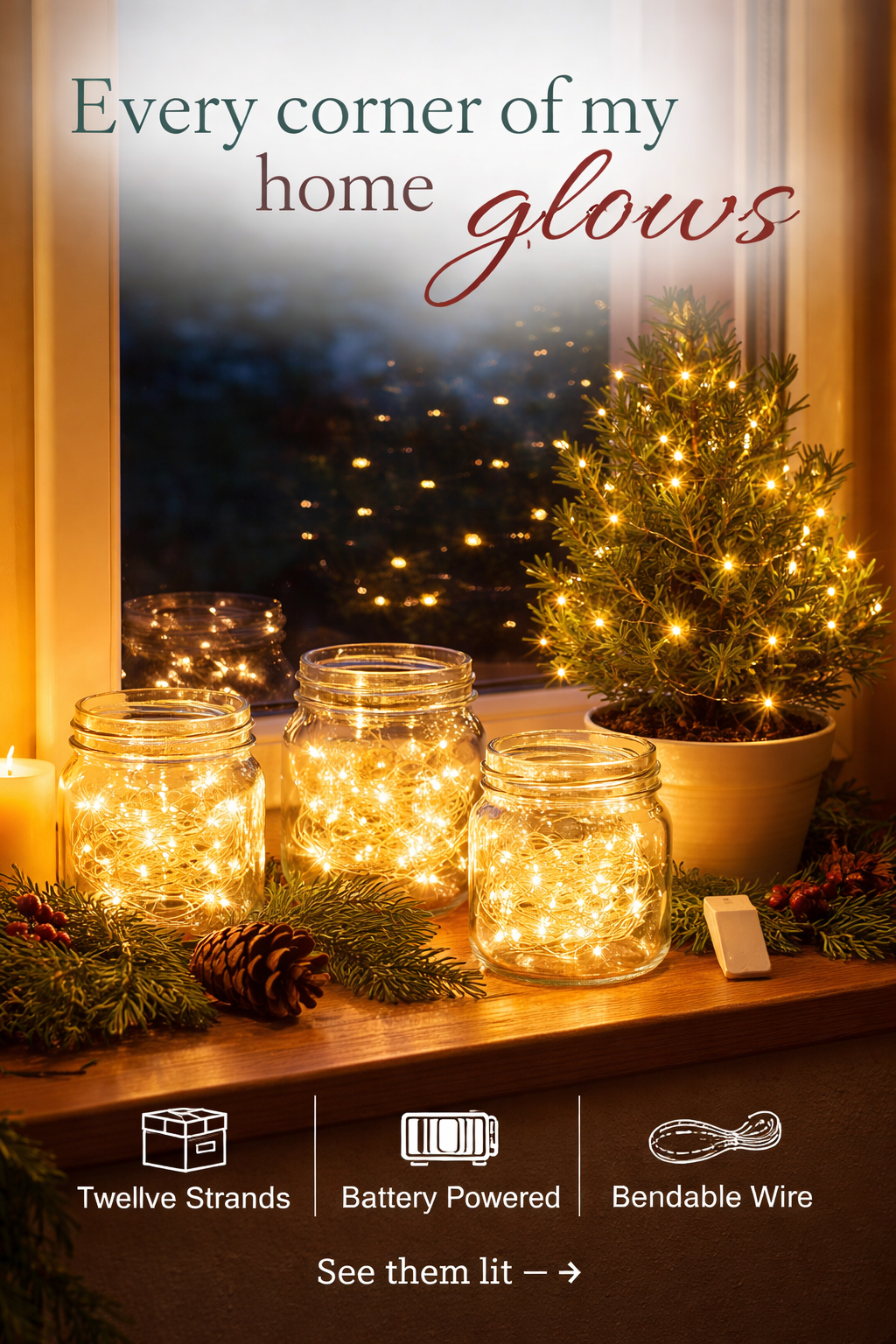 This $10 Fairy Light Pack Lit Up My Whole Apartment