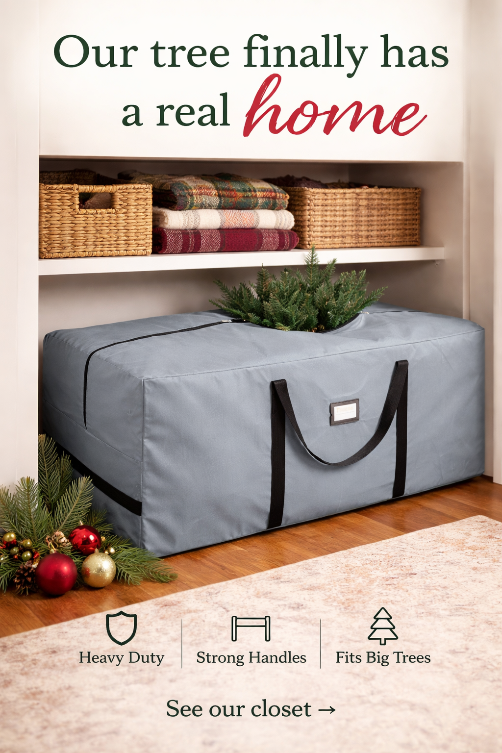 This $12 Tree Storage Bag Saved My Closet Space