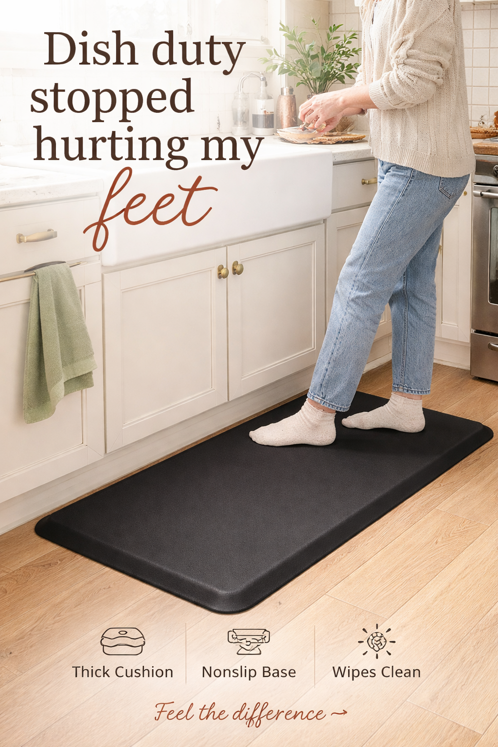 This $15 Kitchen Mat Saved My Feet During Dish Duty
