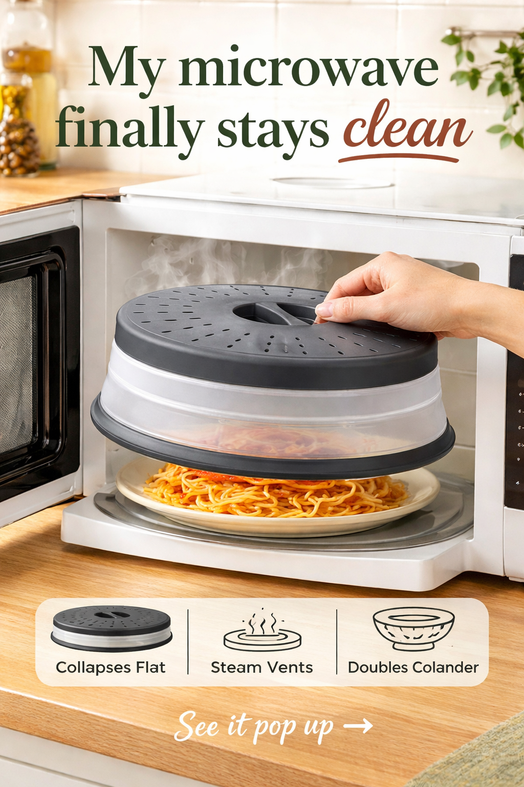 This $10 Splatter Cover Keeps My Microwave Spotless