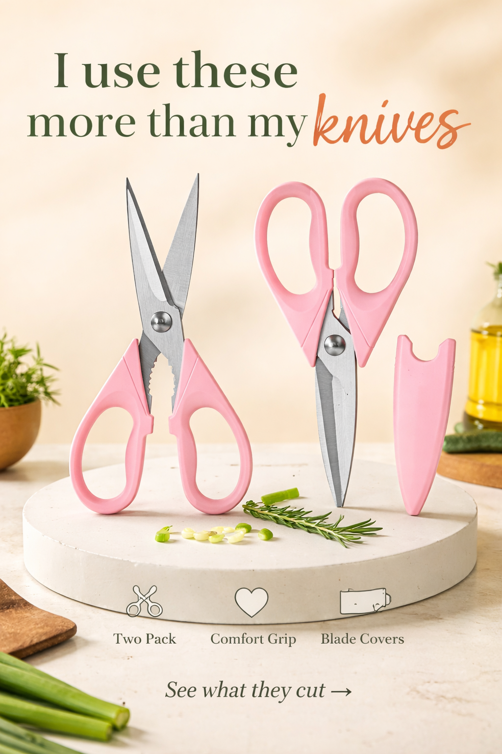 These $12 Pink Kitchen Shears Replaced My Knife