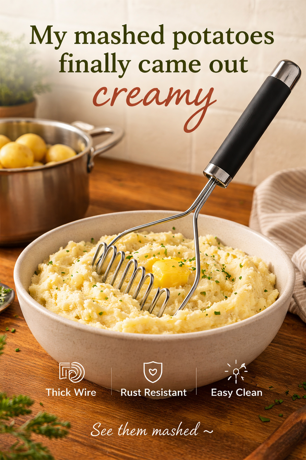 This $15 Potato Masher Made My Mash So Creamy