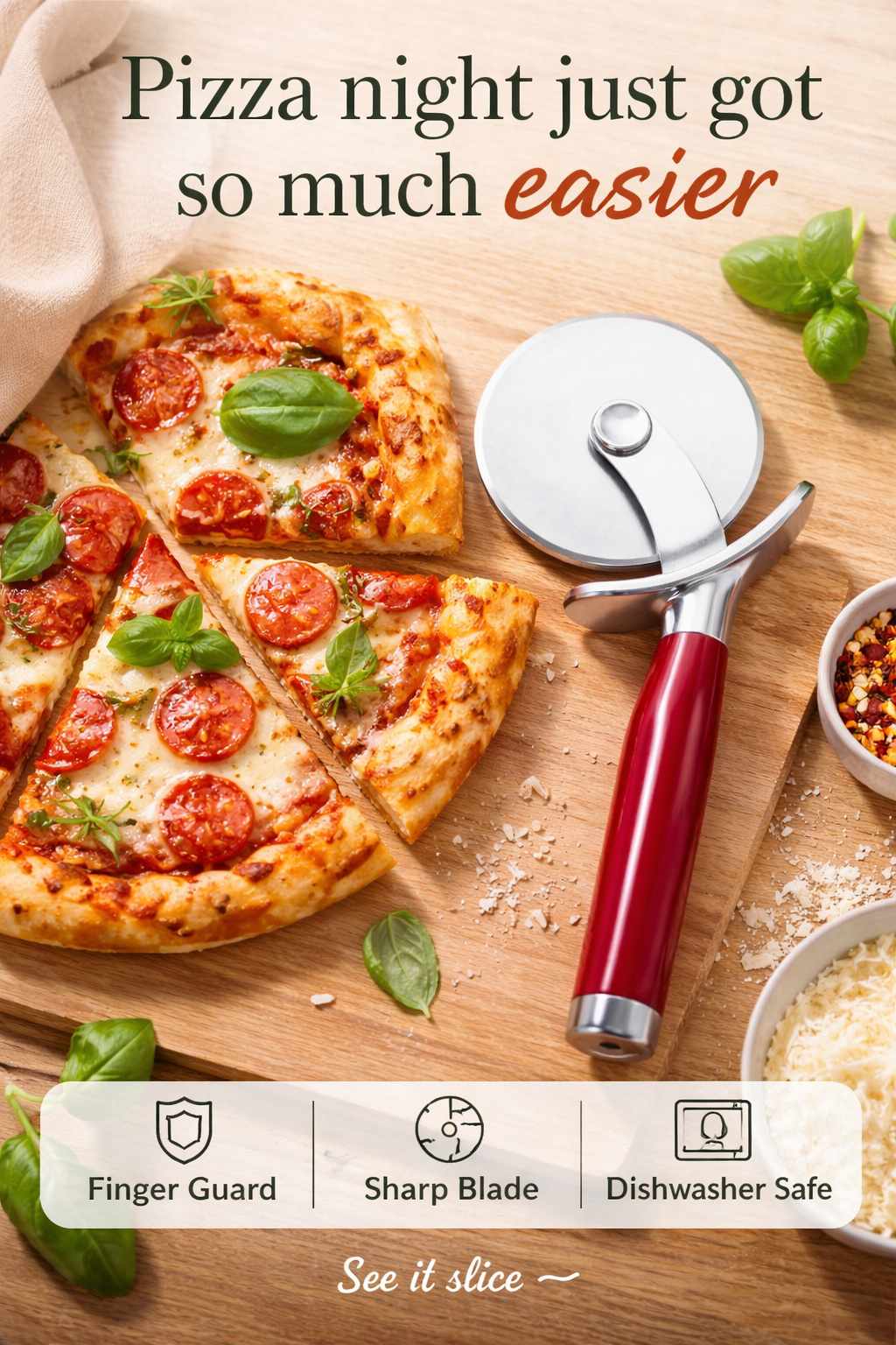 This $10 Pizza Cutter Slices Through Crust Like Butter