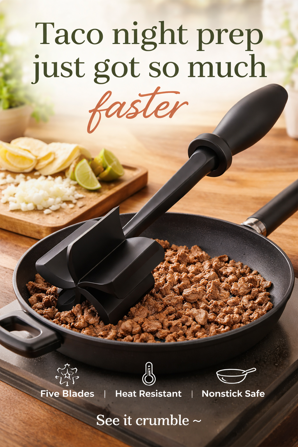 This $10 Meat Chopper Made Taco Night So Much Faster