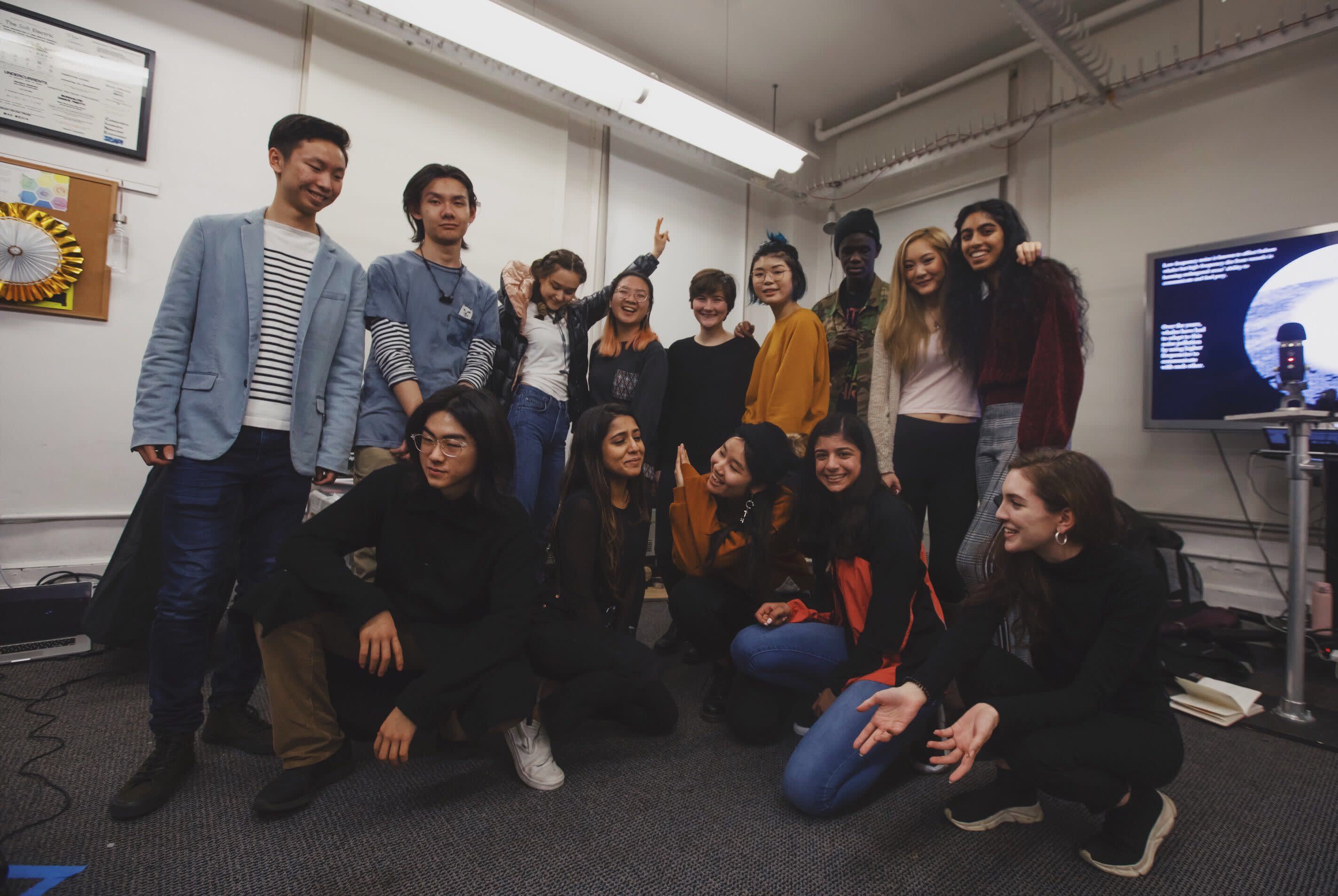 Group picture after the first IMA show at NYU's New York Campus