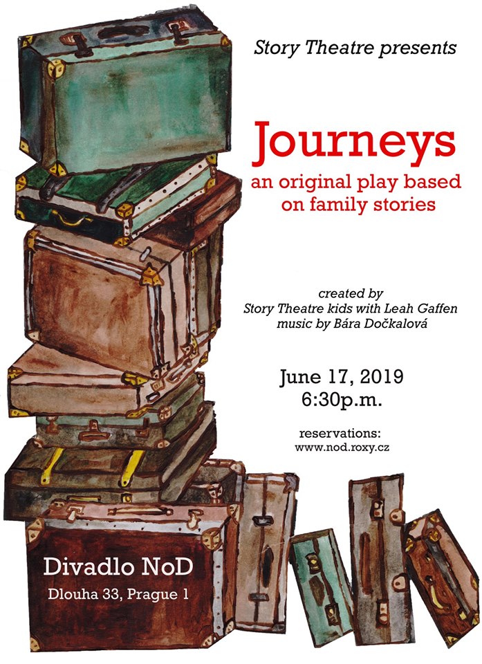 Poster for Story Theatre's musical Journeys