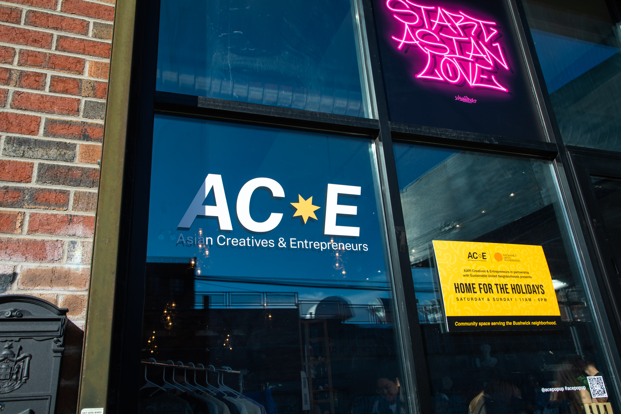 ACE November Pop-up store front