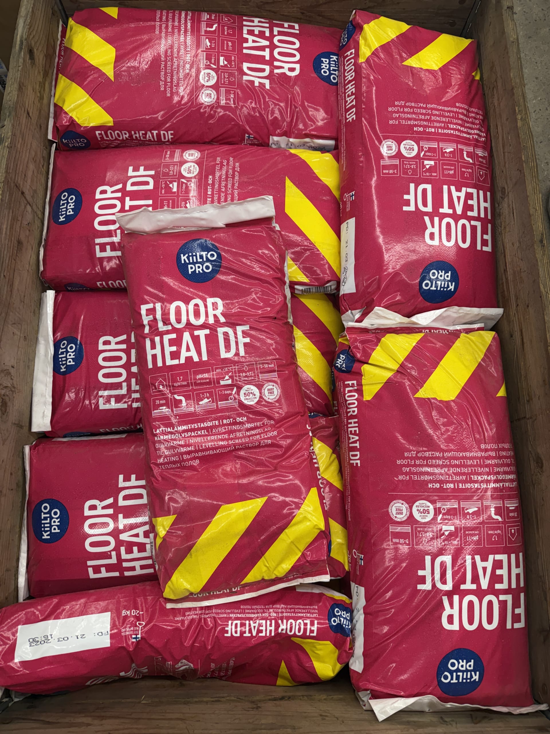 31 st Kiilto Pro Floor Heat DF – avjämningsmassa för golvvärme