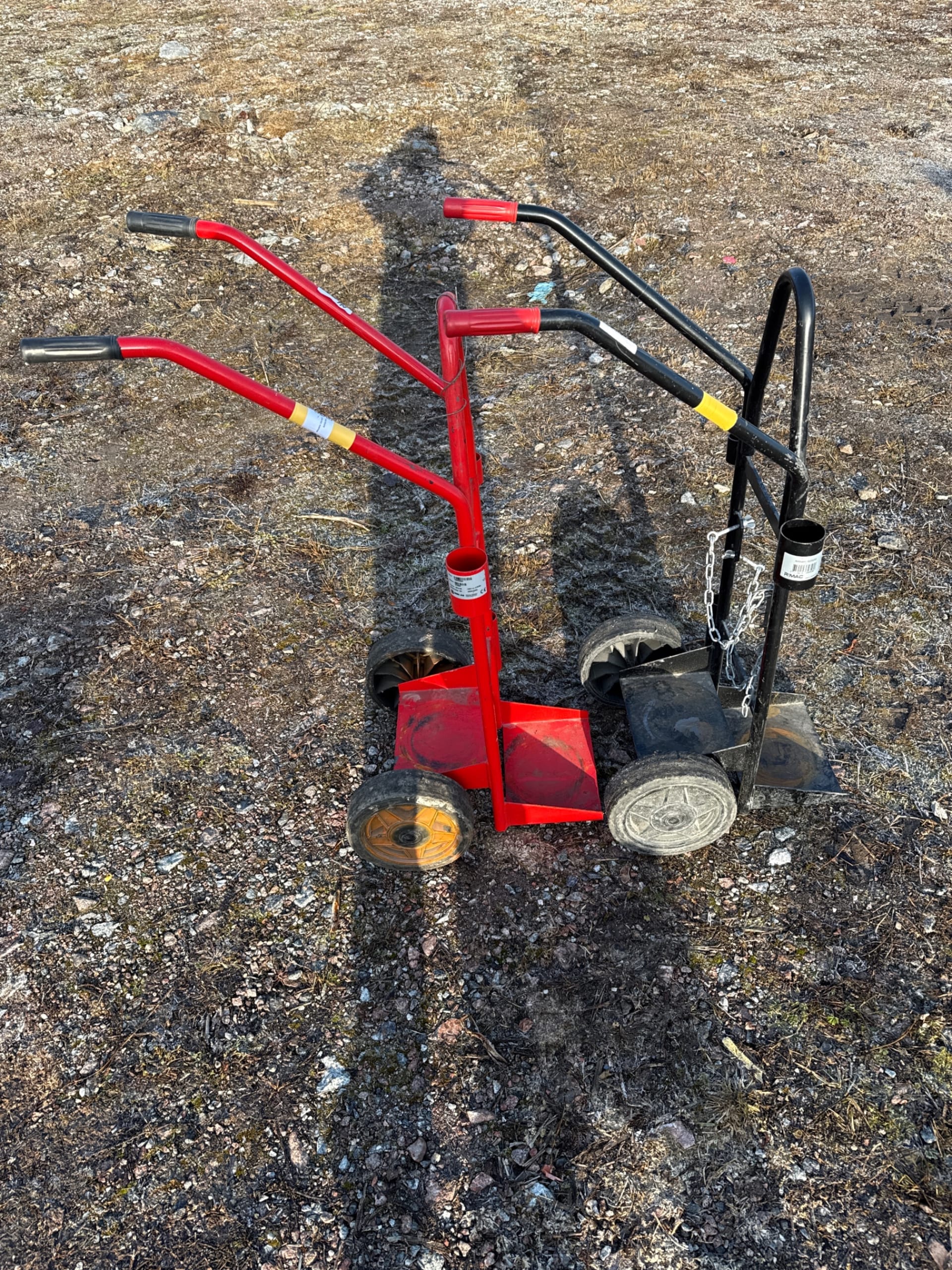 2 st säckkärror / gasflaskkärror  SMK och Rimac
