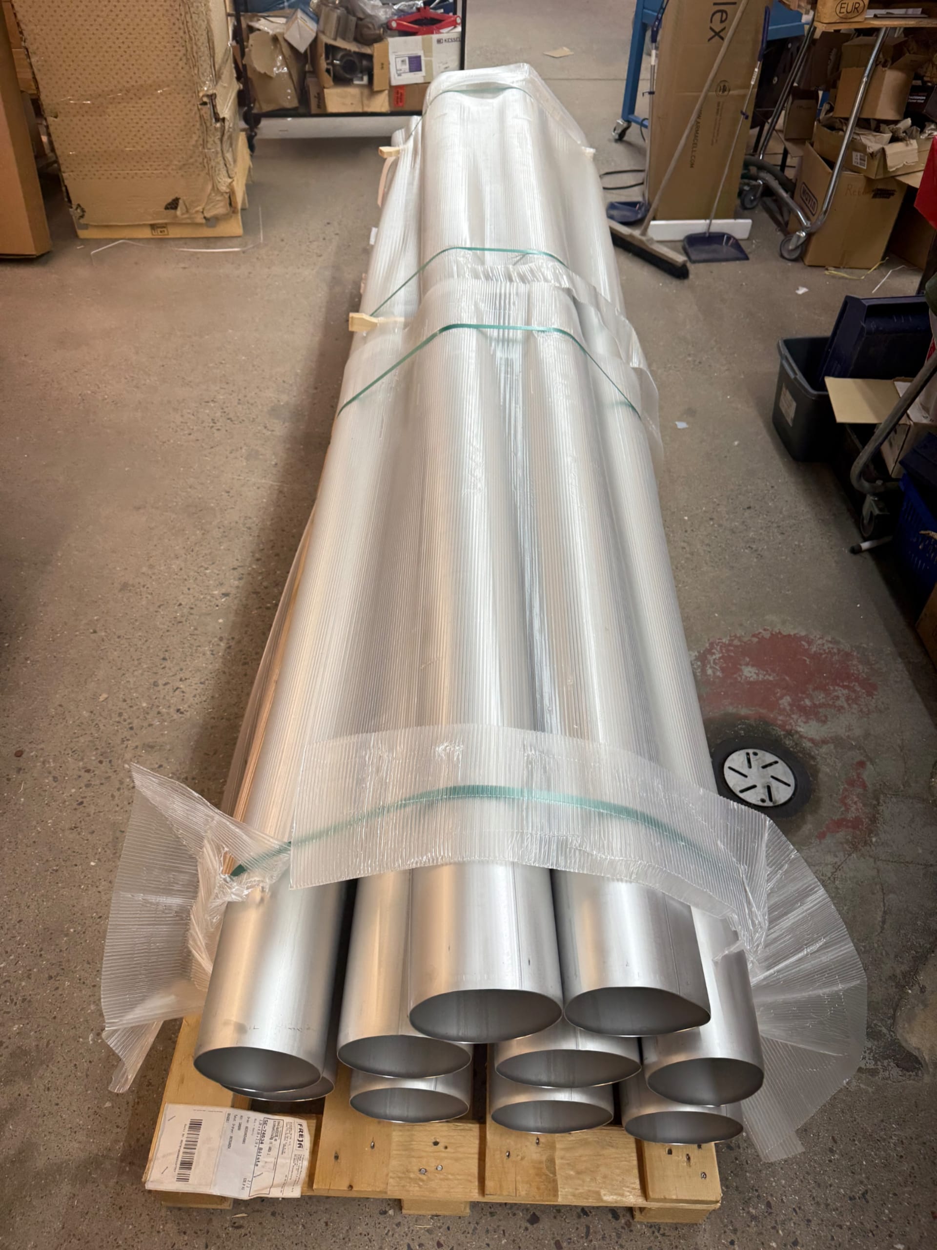 10 St RÖR EUROPIPE 160 MM L= 3 METER 1MUFF SYRAFAST BLUCHER 1550368 transportskadade
