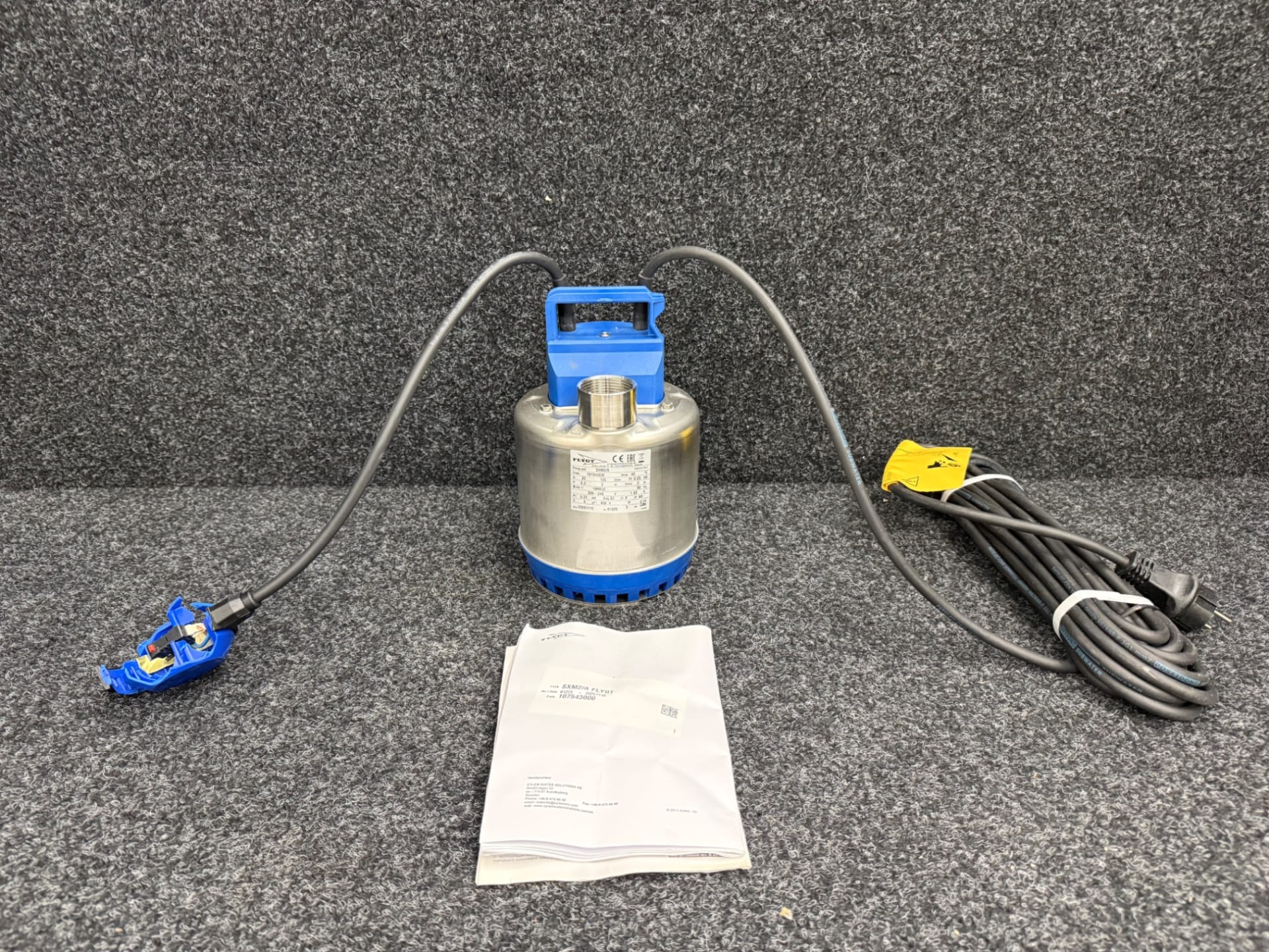 Flygt SXM 2 dräneringspump länspump 1 fas med nivåvippa RSK 5890079 reparationsobjekt