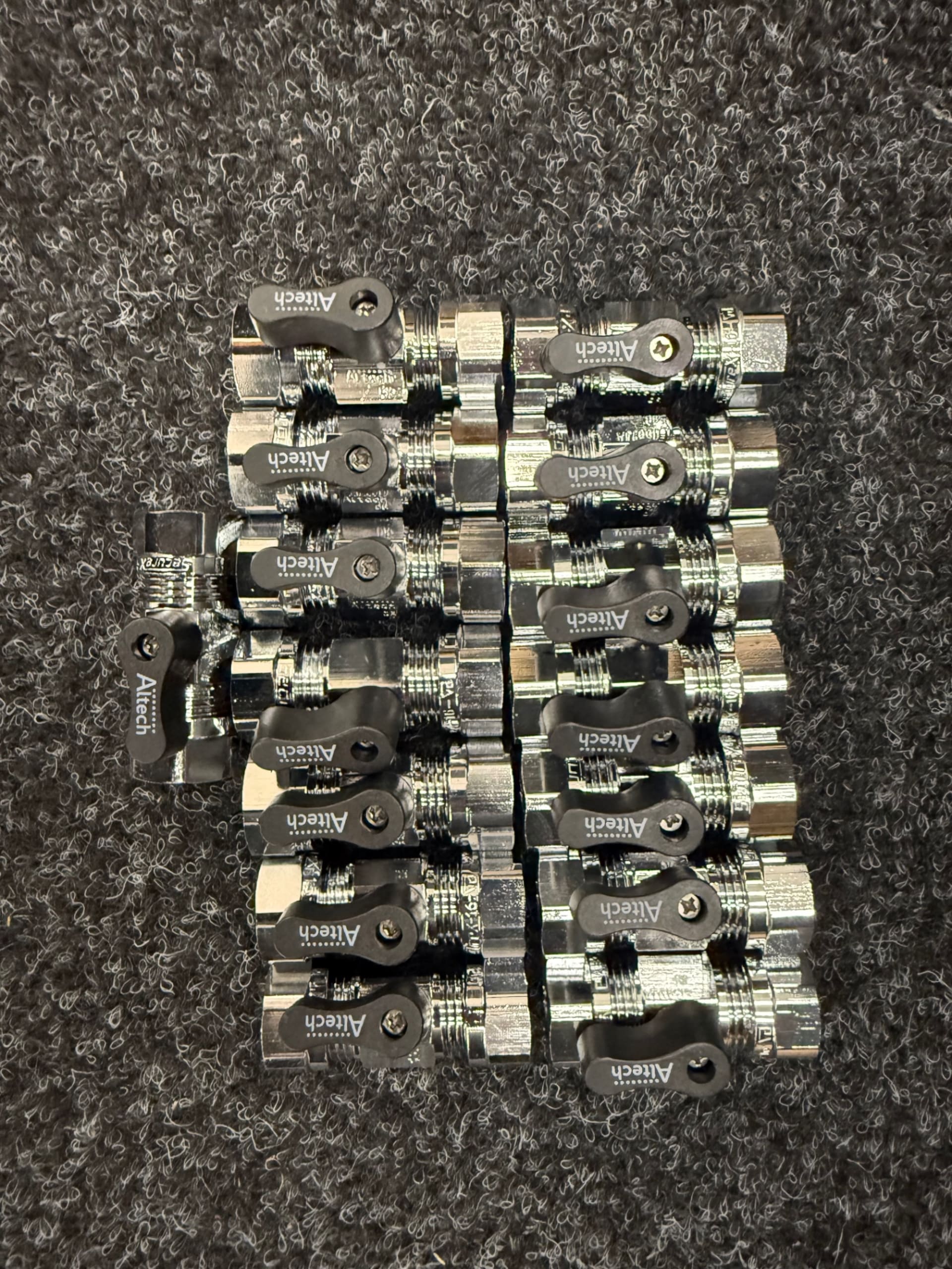 15 St MinikuMinikulventil CUxCU 16x15mm Förkromad klämmringskoppling ALTECH RSK 8547327 Altech 

