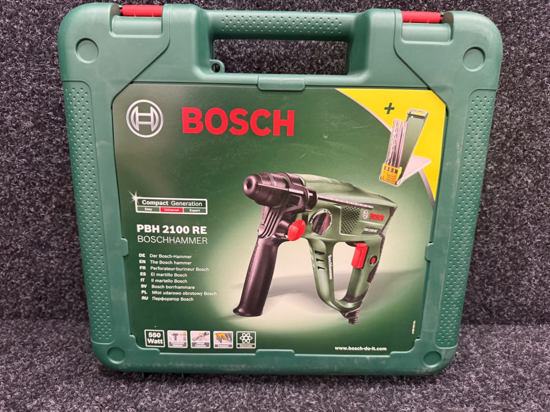 Bosch PBH 2100 RE Borrhammare 550W Med borr och bitssats