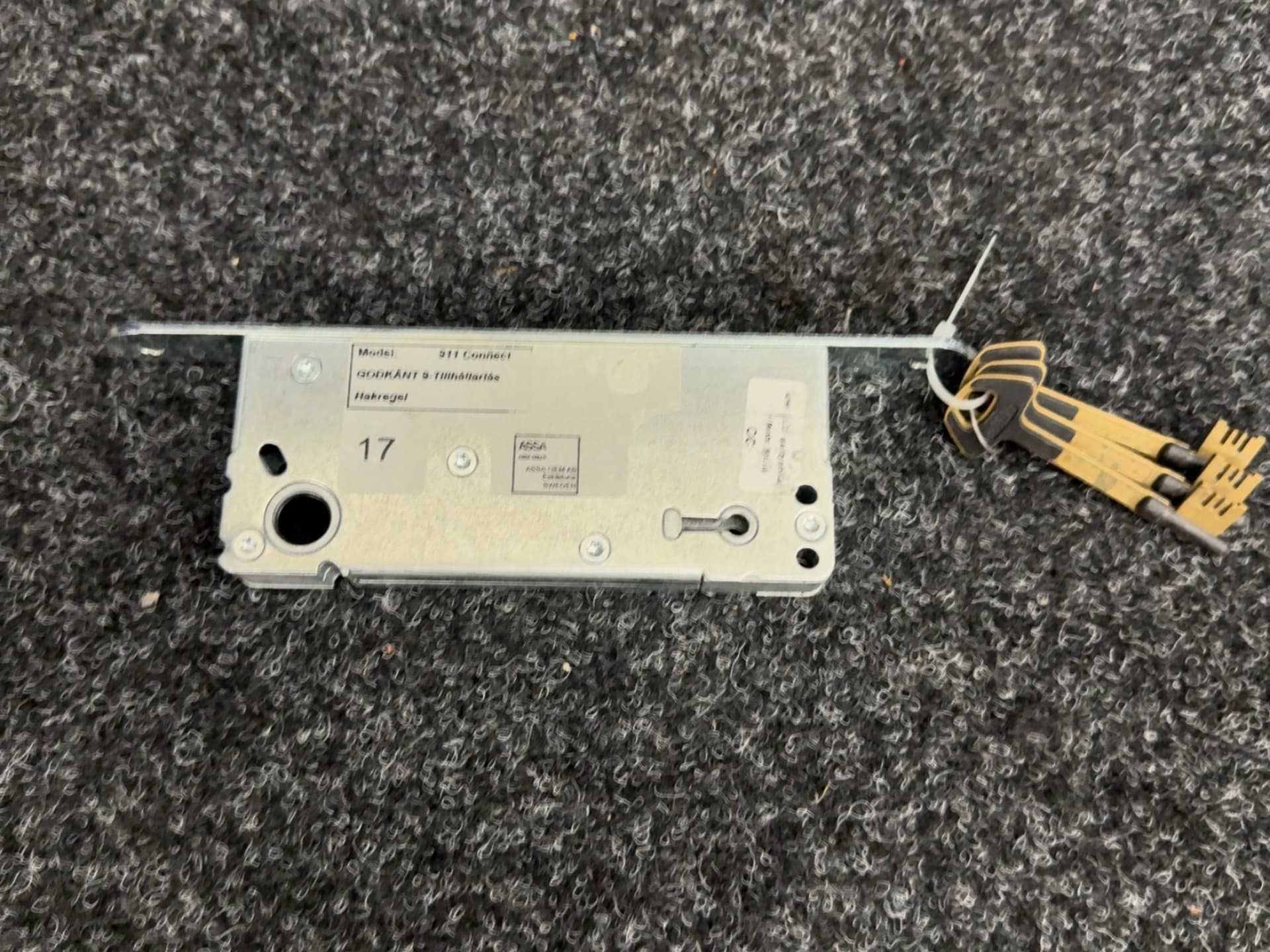ASSA ABLOY 911 Connect låshus instickslås för dörr med 3 nycklar