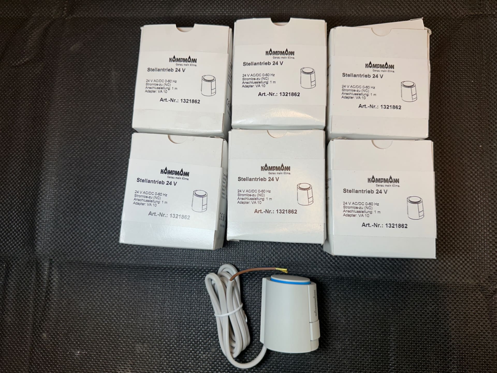 7 st ställdon till golvvärme fördelare  stellantrieb 24 V AC/DC 0-60 Hz (NC)