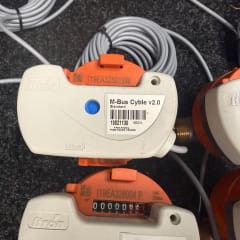 5 st Itron vattenmätare med M Bus Cyble v2.0 fjärravläsning