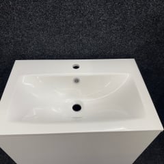 Alterna kommod med tvättställ 60 cm vit RSK 8846163 7780745 mindre skada