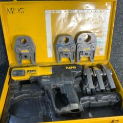REMS Akku Press ACC pressmaskin pressverktyg med 6 st M pressbackar M12 M15 M18 M22 M28 M35