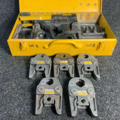 REMS pressmaskin pressverktyg med 5 st V pressbackar V12 V15 V22 V28 V35
