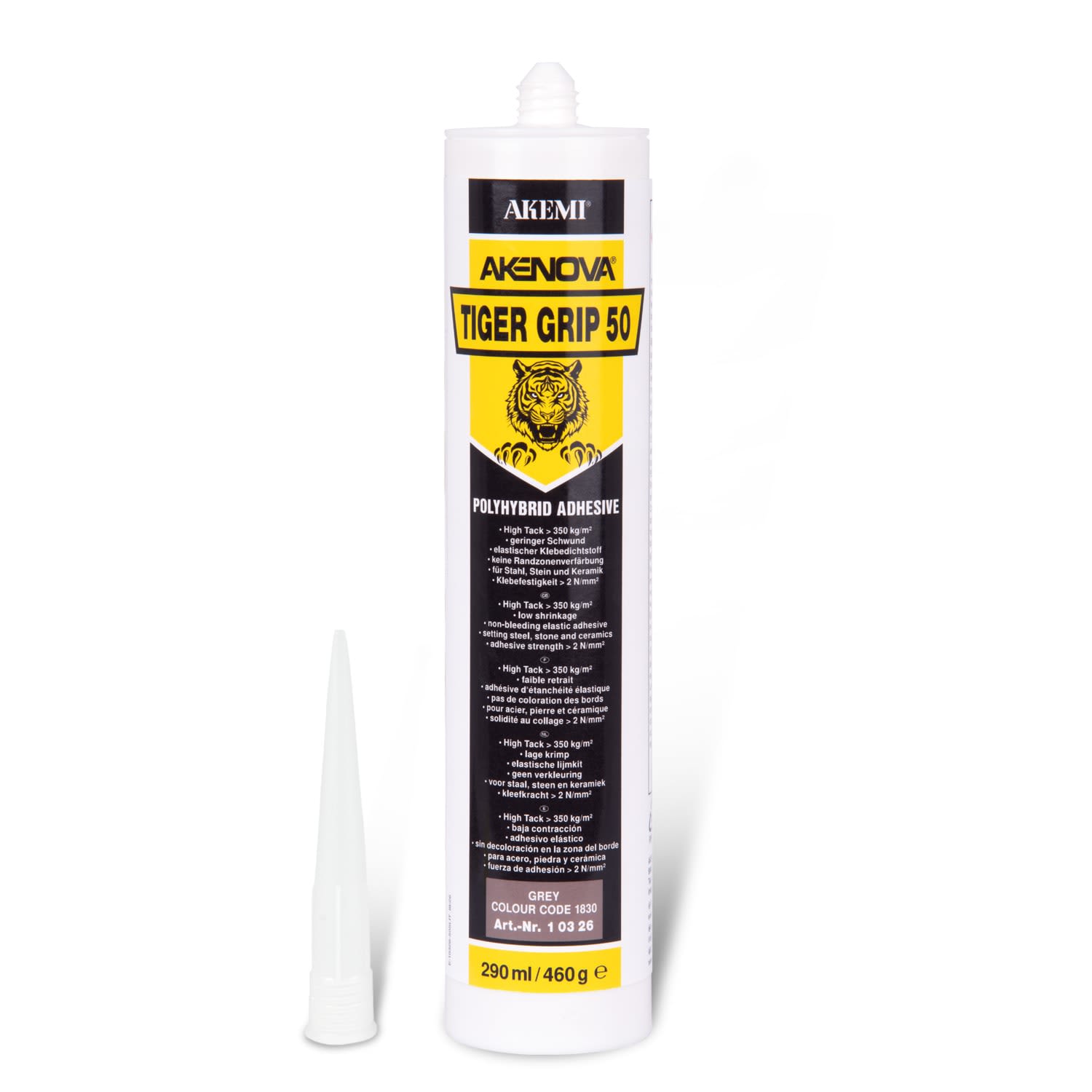 Akemi Akenova Tiger Grip 50, hvit 290 ml