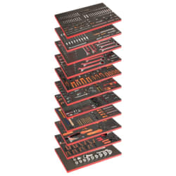 Verktøyvogn Monster - 758 deler