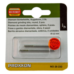 PROXXON DIAMANTBELAGT SLIPESTIFT Ø2,2 MM, 2 STK