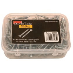 NT festeskrue for våtromsplater 5x35mm eske a 200 stk