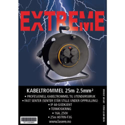 EXTREME KABELTROMMEL 25M 2,5MM2