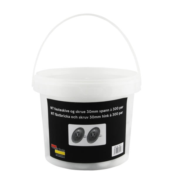 NT festeskive og skrue 35mm spann a 300 par